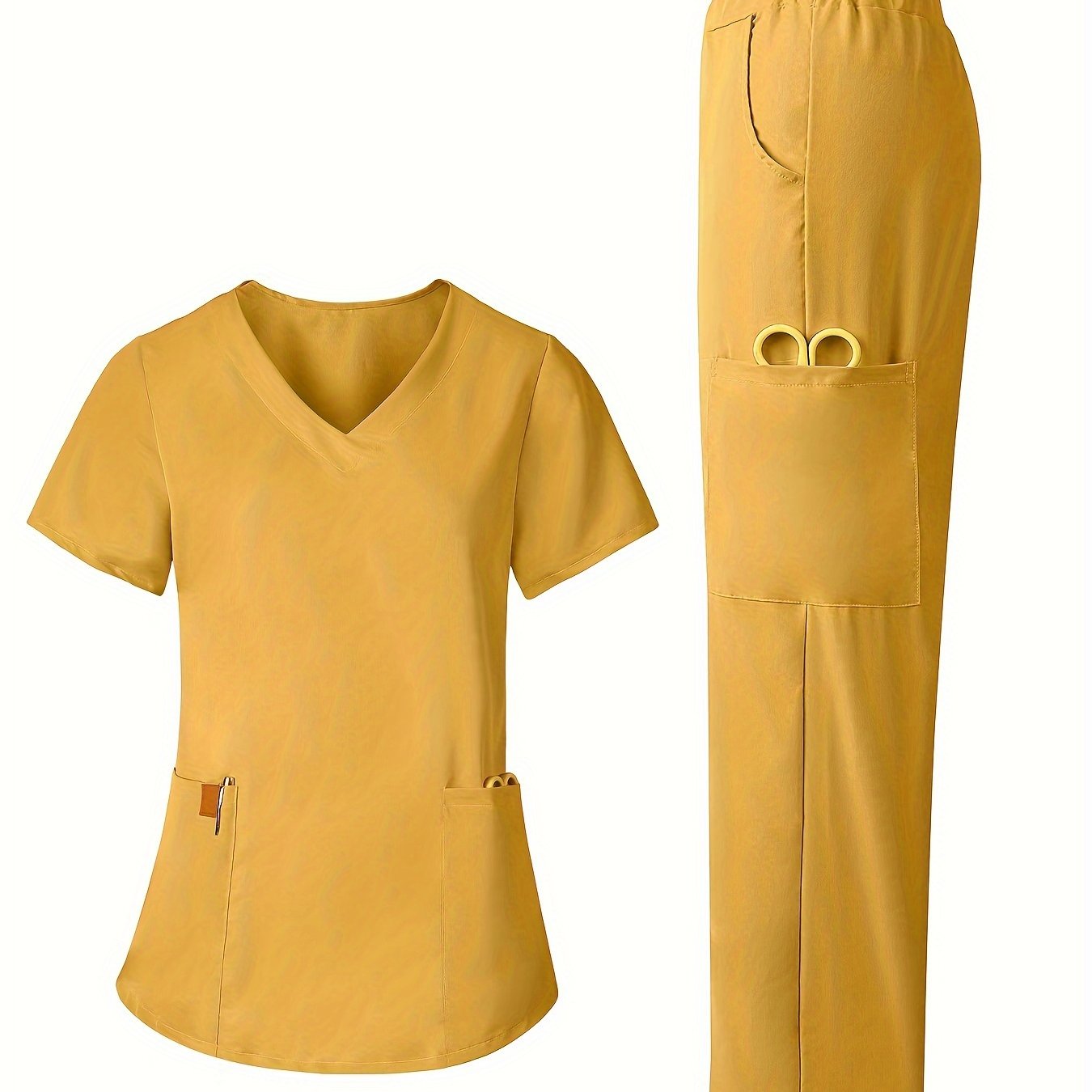 Unisex Medical Surgical Gown Set for Healthcare Professionals, Including Top and Pants