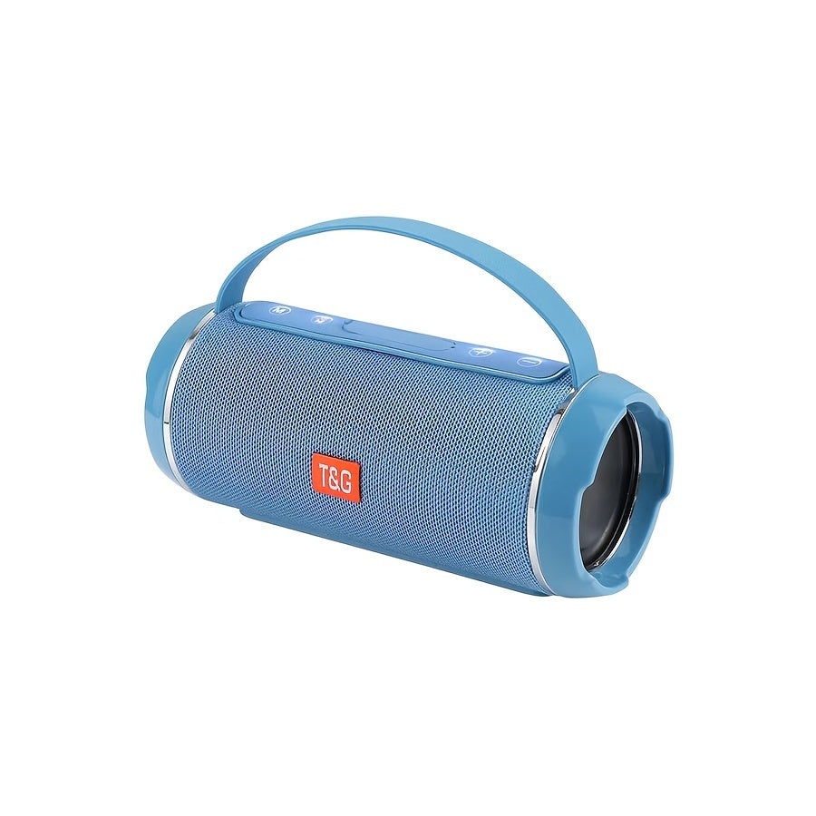 T&G TG116C is a portable wireless speaker with 5.0 surround sound, USB/TF/FM broadcast, and 10m connectivity. It has a rechargeable lithium battery with Type-C charging, making it a perfect