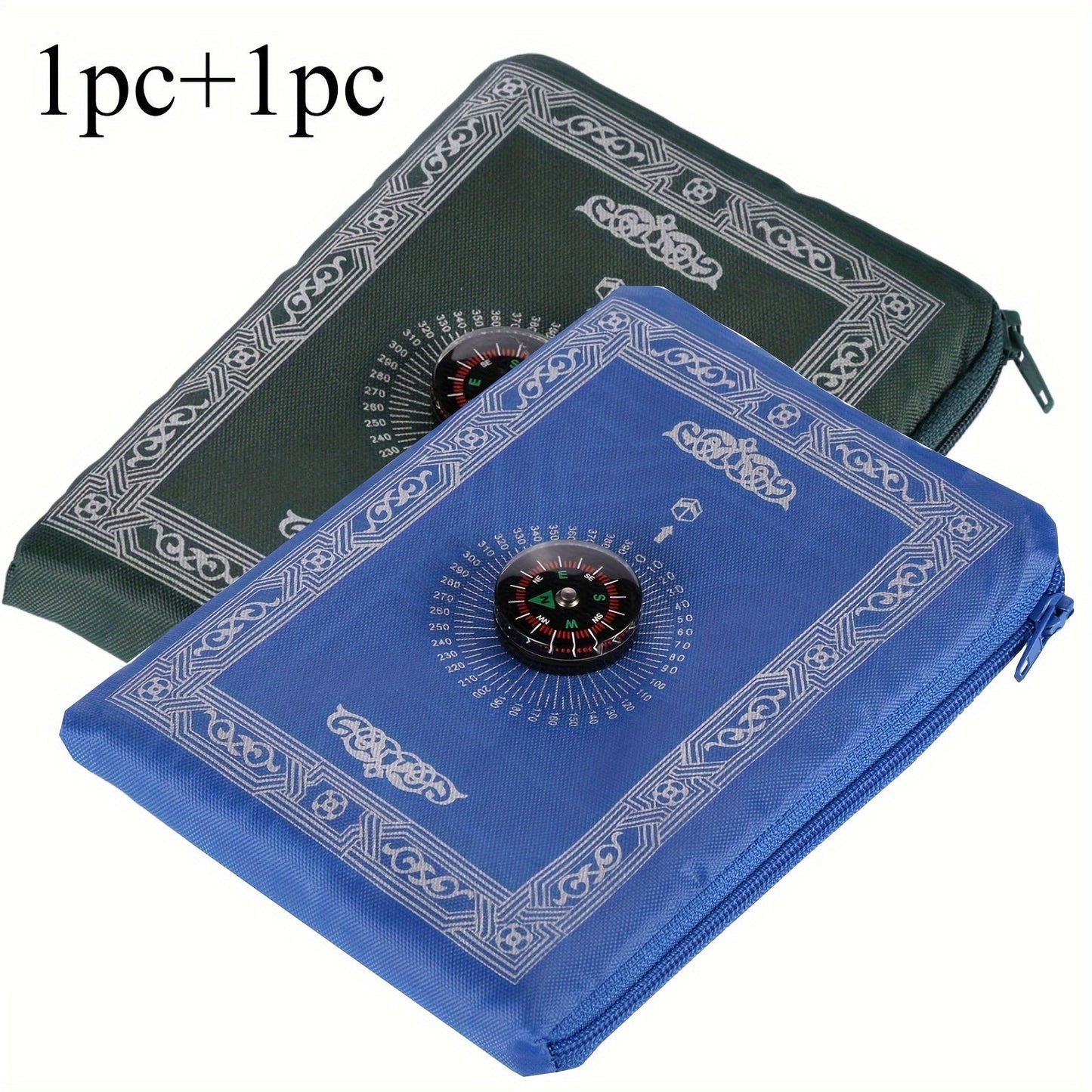 Muslims can now travel in comfort and style with this Travel Prayer Mat. Made from waterproof polyester, this portable worship blanket is perfect for use anywhere. It comes with a built-in compass for easy orientation during prayer, and is machine