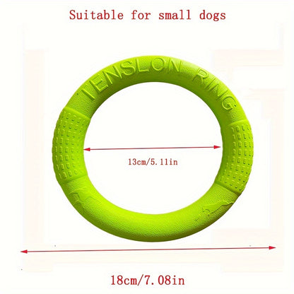 1 pc EVA Pet Flying Disc Chew Toy - Interactive training and teeth cleaning toy for dogs.