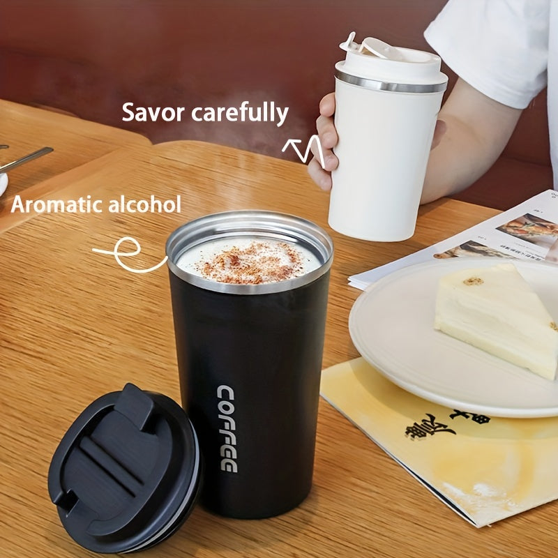 High-end European Latte Cup with Insulation and Cold Insulation, Perfect for Men and Women. Portable and Exquisitely Designed Coffee Mug.