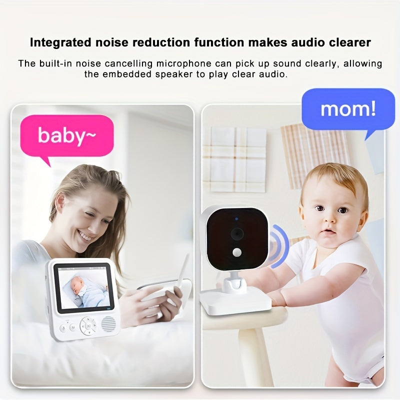 Keep your loved ones safe with our HD Safety Monitor featuring Voice Intercom and Temperature Display. This real-time device includes a powerful 1500mAh rechargeable battery and a cry alarm camera to ensure the safety of youngsters. It makes the perfect