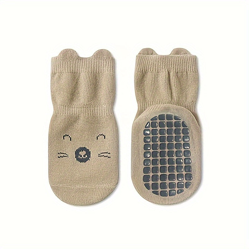 5 pairs of children's anti-slip socks for toddlers