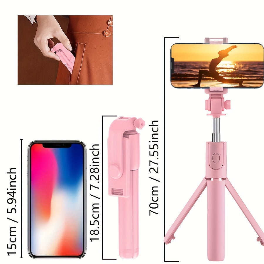 Wireless Selfie Stick with Tripod and Remote Control