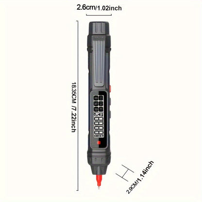 ZLLJMETER Digital Multimeter Pen with AC/DC Voltage Meter, Resistance, Diode, NCV Detection, Analog-Digital Display, PPSU Body, Battery Powered (Battery Not Included)