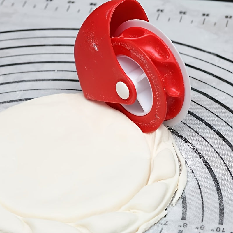 Convenient pastry wheel for precise edges; ideal for baking enthusiasts.