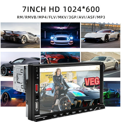 7" Touch Screen GPS Audio Receiver with DVD Player, USB Aux Input, Car Radio, Mirror Link Compatible