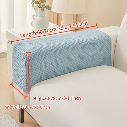 Modern polar fleece jacquard sofa slipcover with elastic band for a fitted look. Machine washable and pet-friendly. Fits sectional, armchair, loveseat, 3-seater, and 4-seater sofas. Includes armrest covers. Great Christmas gift idea.