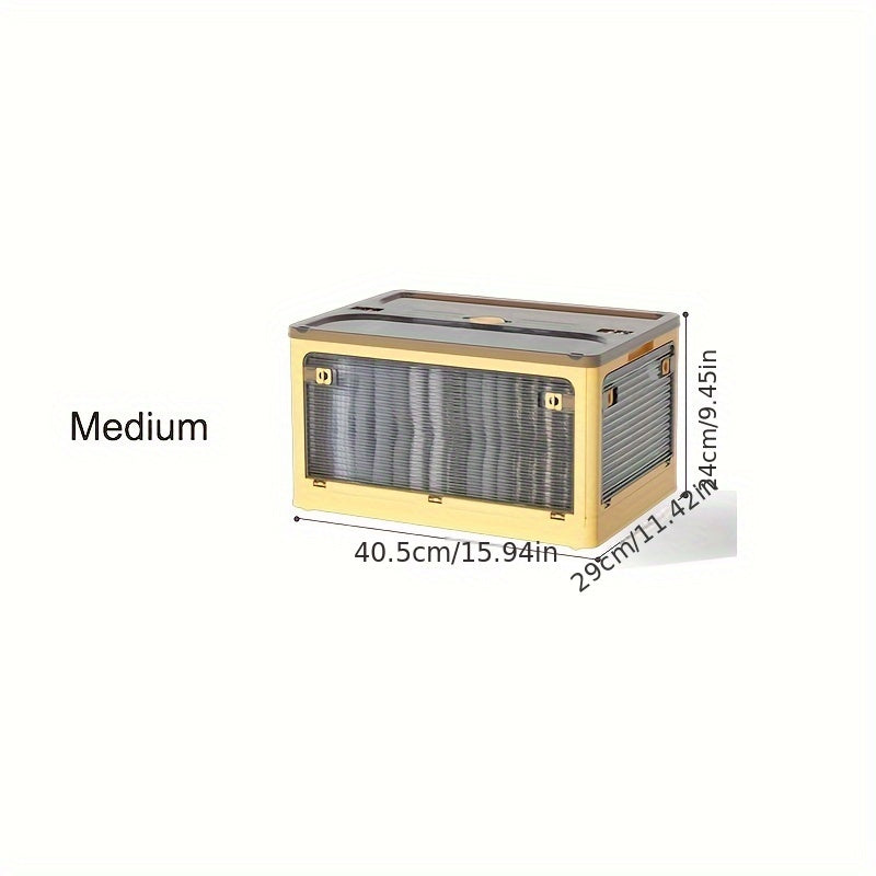 A versatile storage solution for the home, this transparent, foldable storage box is perfect for organizing clothes, blankets, snacks, toys, books, and other items. A practical and thoughtful gift for Christmas or Halloween.