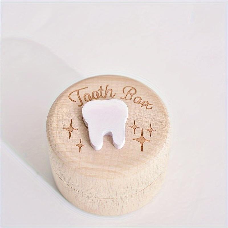 Wooden Tooth Box - Perfect for storing your child's baby teeth and fetal hair as a cherished keepsake. This box can also be used as a Tooth Fairy Box, Tooth Preservation Box, or Birth Souvenir. It makes a lovely addition to your home decor and is a great