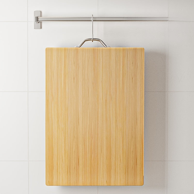 Essential for your kitchen, this large Bamboo Double-Sided Chopping Board measures 30cm x 20cm, perfect for both cooking and serving.