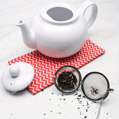 Set of 2/4/6 durable stainless steel mesh tea infusers, each measuring 5.33 cm. Perfect for steeping tea, herbs, spices, or separating seasonings in soups. Ideal for boiling, stewing, and hot pot cooking.