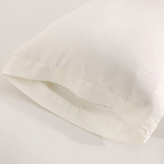 Set of 2 Brushed Pillowcases - Featuring a double-sided water-washed brushed finish, these luxurious pillowcases are incredibly soft, wrinkle-resistant, and fade-resistant.