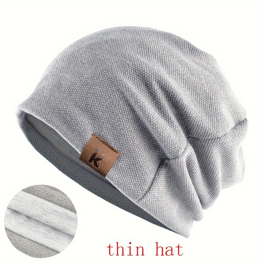 Windproof and warm beanie hat suitable for outdoor casual sports, suitable for both men and women.