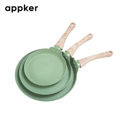 Set of 3 Appker Non-Stick Cast Iron Frying Pans, Dishwasher safe and suitable for Gas Stove & Induction Cooker. Perfect for cooking Steak, Pancakes and other kitchen essentials. Great addition to your household kitchen gadgets. Celebrate Spring Festival