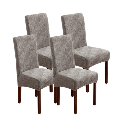 4 pieces of stretch dining chair slipcovers for home decor protection.