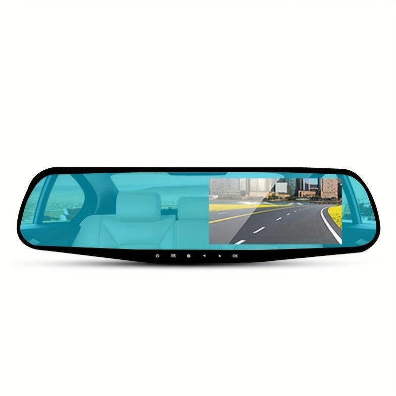 Baideluo 4.5-inch dual lens dashcam with HD front and rear cameras, night vision, and reversing image. Compatible with all car models.