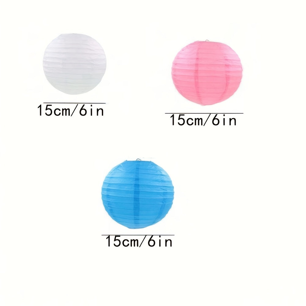 1pc Round Paper Lantern Shade for Various Parties - Versatile Decoration for Holidays - No Electricity Required