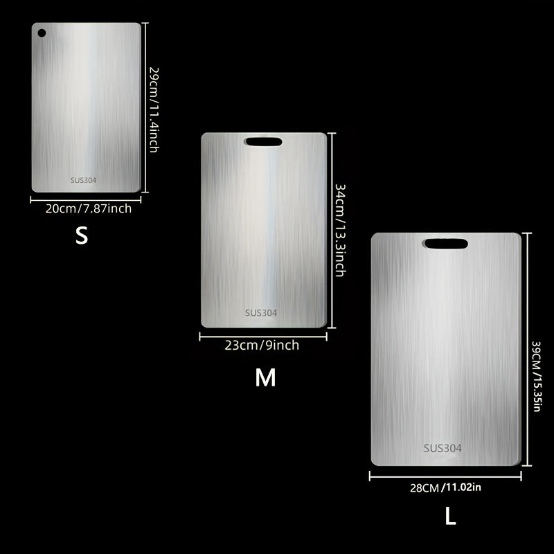 High-quality Double-Sided Titanium Steel Cutting Board - Crafted from 100% Pure Grade Steel for Superior Durability and Hygiene. Ideal for Kneading and Rolling Dough, Makes a Perfect Gift for Christmas, Thanksgiving, Father's Day, Mother's Day, or for