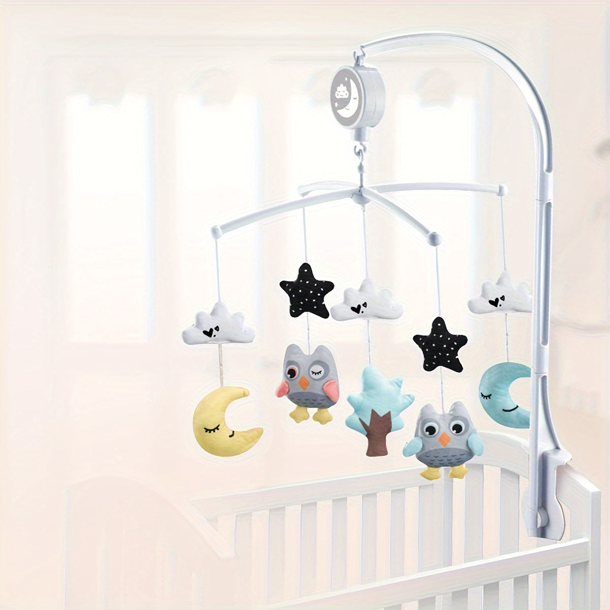 Musical Baby Bed Bell Cartoon, Manual Baby Crib Bells with Popular Gifts