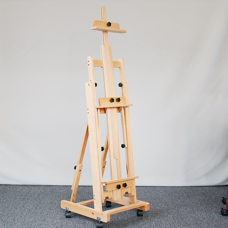 ArtMaster Portable Wooden Easel with adjustable height and angle, perfect for artists.