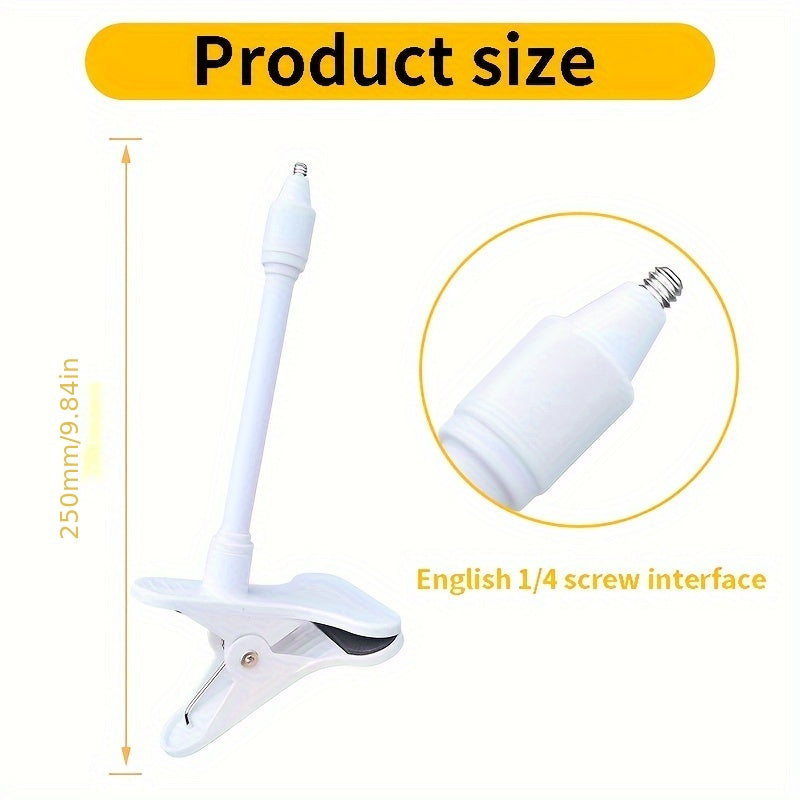 Bracket for mounting cameras, suitable for indoor and outdoor use. Can be attached to a desktop. Camera stand included, camera not provided.