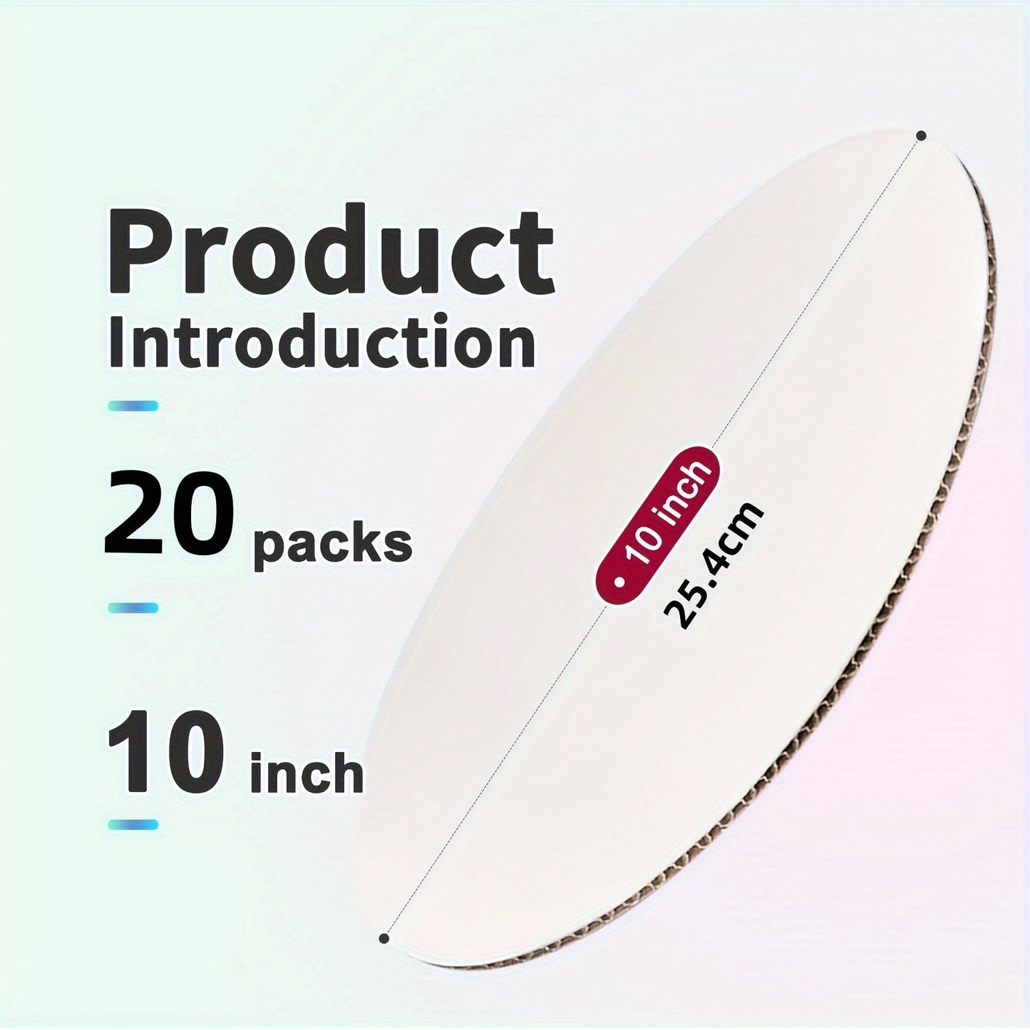 Get a pack of 20 high-quality white cake boards, available in 4 different sizes (15.24/20.32/25.4/30.48 cm round). Made from food-grade cardboard, these bases are perfect for creating beautiful cakes and desserts for special occasions like Valentine's