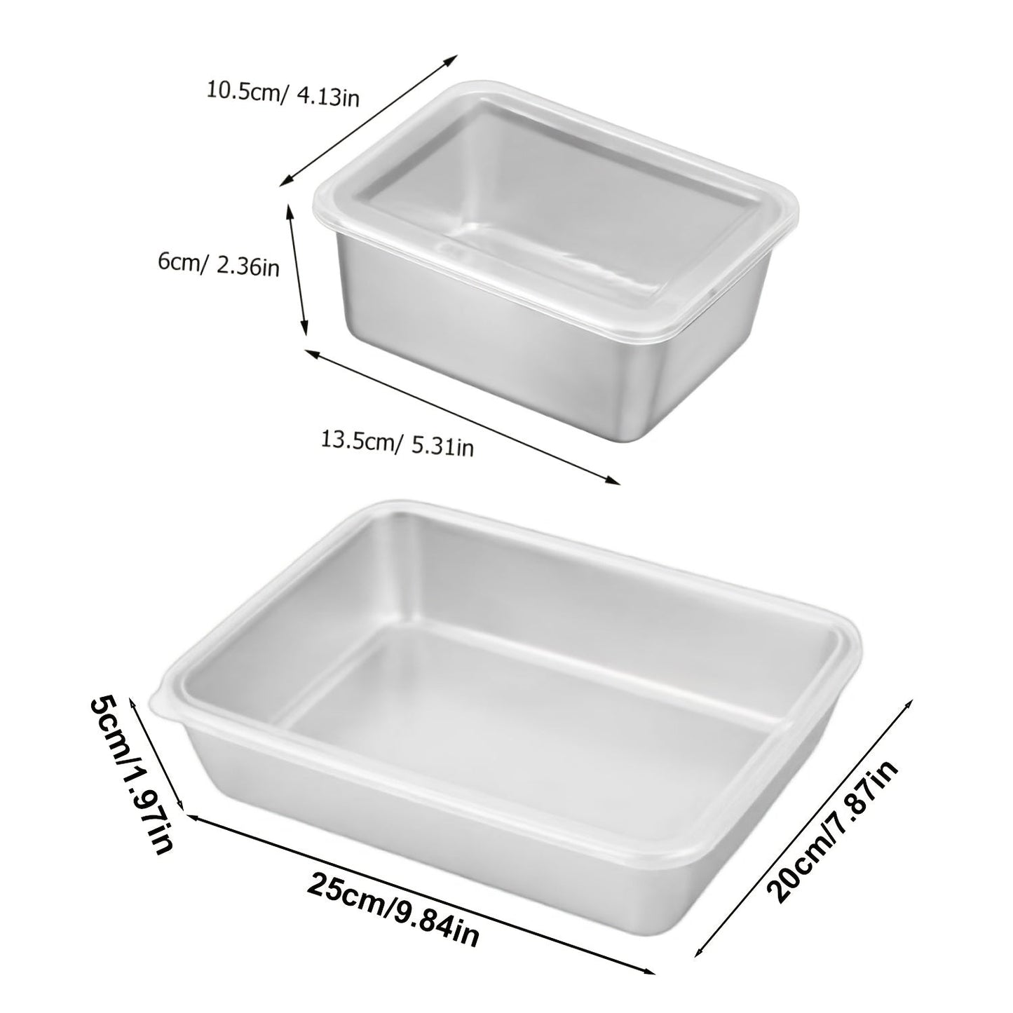 One or two pieces of a household kitchen baking pan made of thickened stainless steel, complete with a lid.