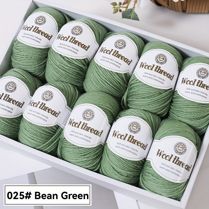 10pcs of high-quality BAYEXY Australian Wool Yarn, perfect for DIY crochet and knitting projects