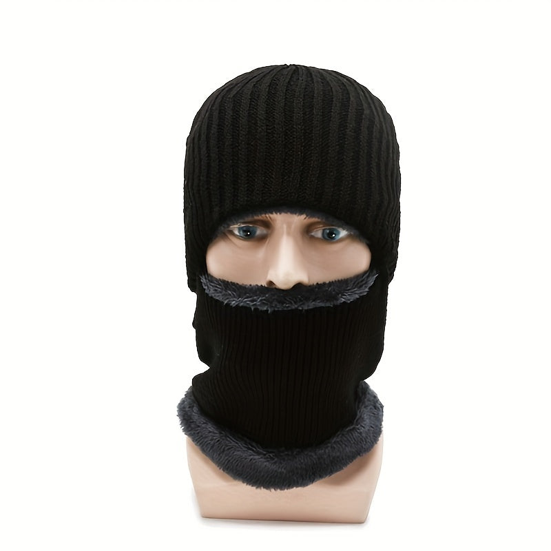 Keep warm this winter with a stylish and practical Winter Fleece Ski Mask. This thick, windproof Balaclava is perfect for cycling and other outdoor activities. Designed for both men and women, this headband beanie cap will keep you protected from the