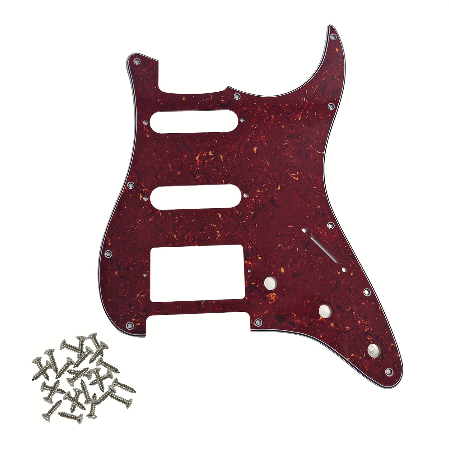 HSS 11-hole ST electric guitar pickguard for standard FD ST modern style guitars, colors available: black, white, beige.