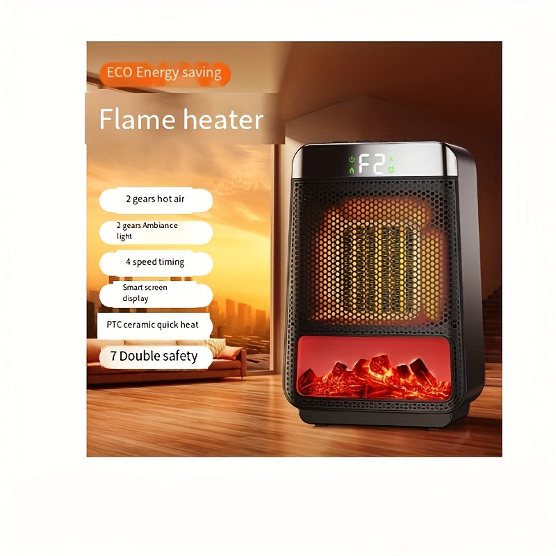 Stay warm and cozy this winter with our 1000W Smart Electric Fan Heater. Featuring an adjustable thermostat, timer, and LED display, this portable Ceramic PTC Quick Heat Desktop Warmer is perfect for use in both your home and office. Enjoy