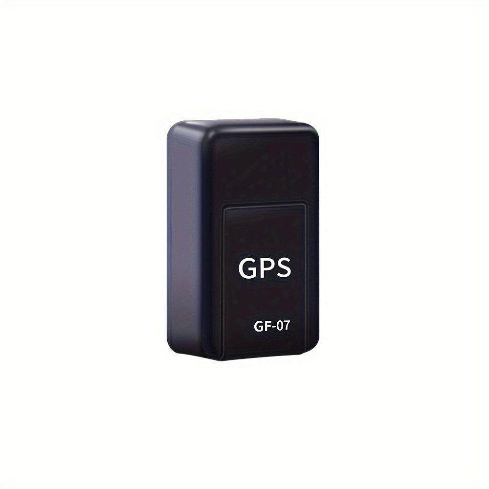 Compact magnetic GPS tracker for cars with real-time positioning, rechargeable battery, universal fit, and ≤36V operating voltage. Memory card/SIM card not included.