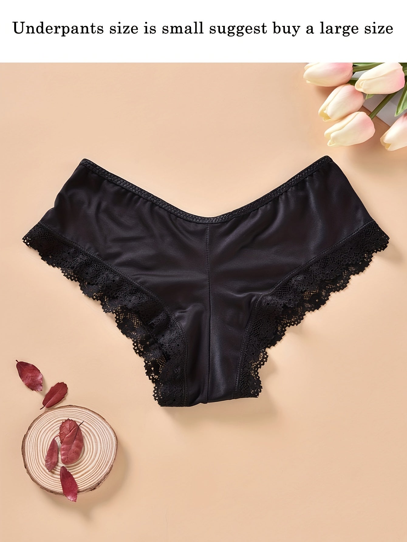 Lace Trim Hipster Panties with Cross Hollow Out Design are Breathable Intimates for Women's Lingerie & Underwear.