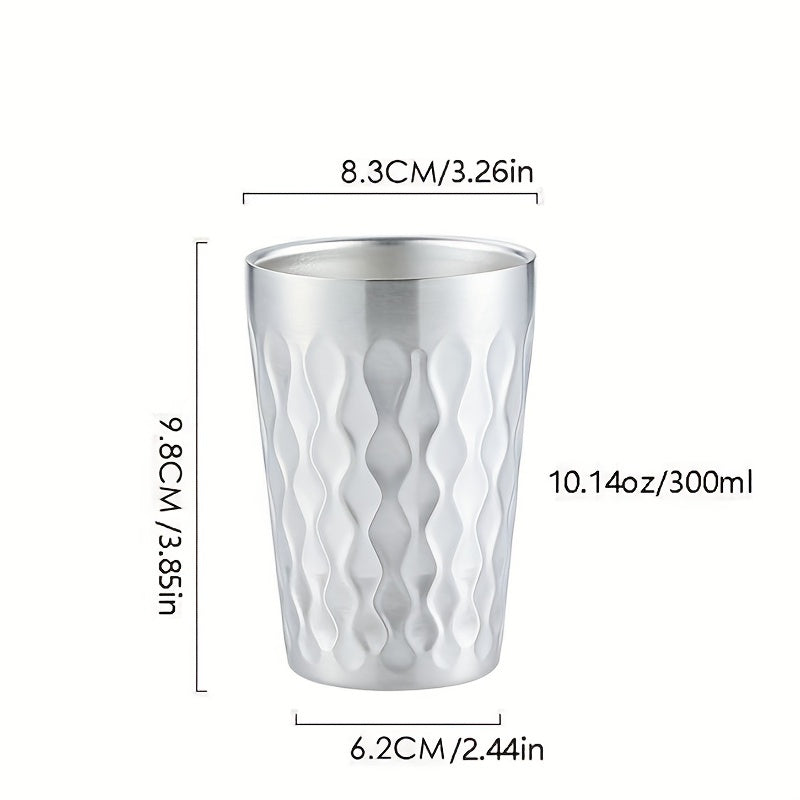 Premium stainless steel cups for both men and women.