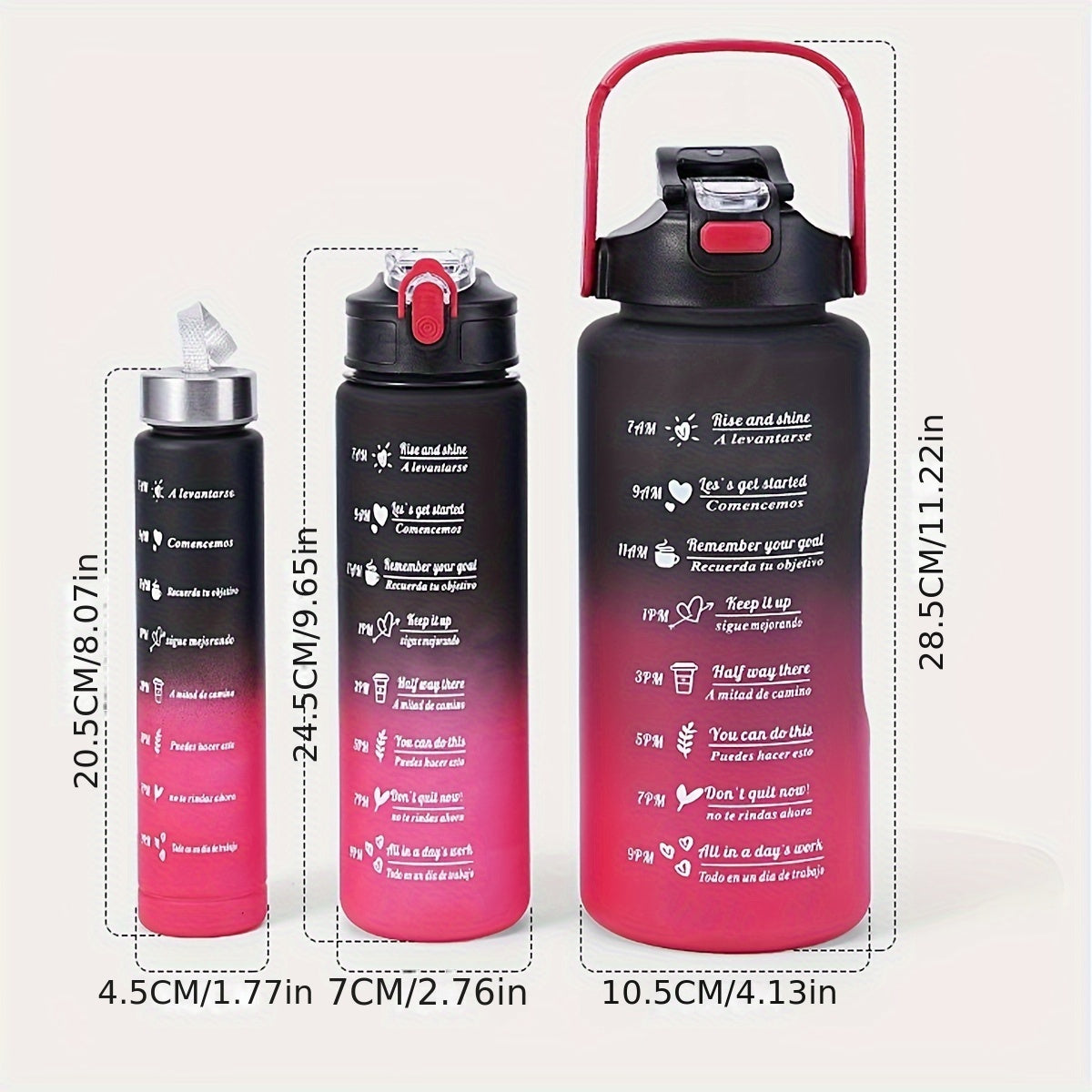 Durable, leak-proof sports water bottle ideal for outdoor activities and fitness, available in 28oz and 10.5oz sizes.