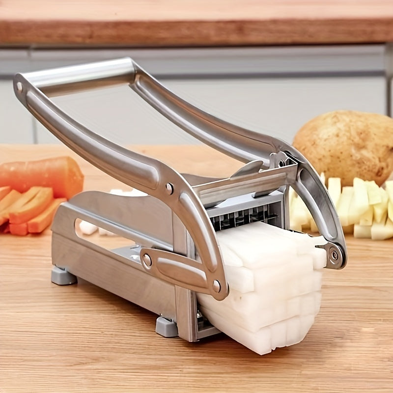 Multifunctional Stainless Steel Vegetable Cutter for Home Kitchen - Perfect for Dicing Potatoes and Making French Fries