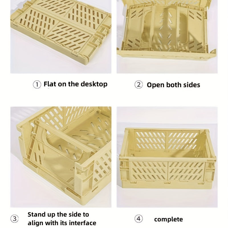 1 Folding Storage Basket for student stationery and small sundries, stackable and collapsible.