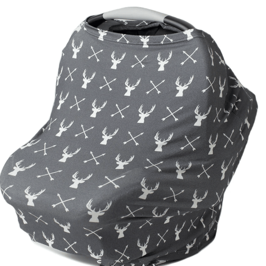 Woodland Constellation Baby Car Seat Cover: Nursing and Canopy Cover for Maximum Comfort and Versatility!