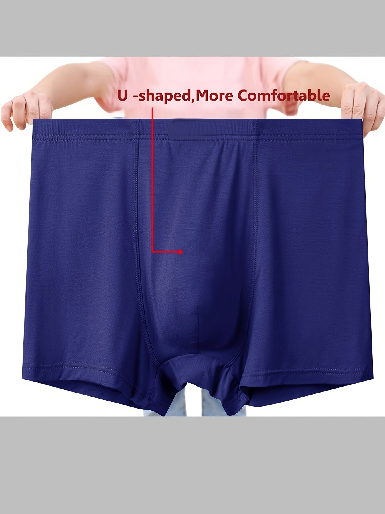 3 men's plus size boxer briefs, soft and breathable, big and tall.