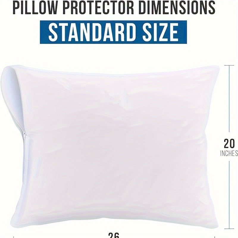 Protect your pillows with these water-resistant zippered covers made from 100% polyester. They are machine washable, feature active printing, and are woven from 110g thick fabric for added protection. Perfect for home and dorm use, these protective