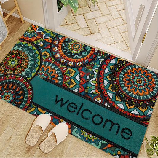 Bohemian Stylish Doormat - Add a touch of retro charm to your home decor with this machine washable rug. Perfect for the bedroom, living room, reading room, or as bedside accessories.