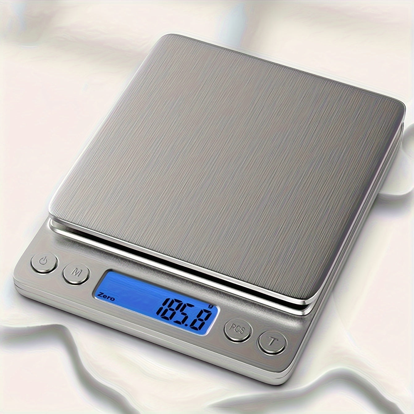 High-precision digital kitchen scale for cooking, baking, and meal prep in apartments and dorms. Essential back-to-school item (batteries not included).