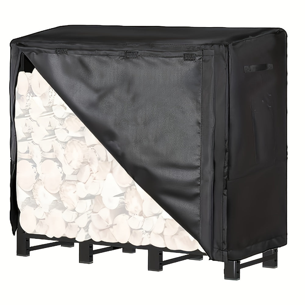 Keep Your Firewood Dry with our Heavy-Duty Outdoor Rack Cover - Resistant to Water and Weather, Designed for 4ft & 8ft Log Racks, Great for Camping and Outdoor Grilling, Makes a Perfect Gift for the Holidays