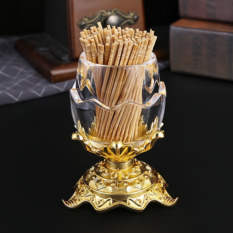 Egg-Shaped Elegant Metal Toothpick Holder - Portable and Stylish for Use in Home and Restaurants