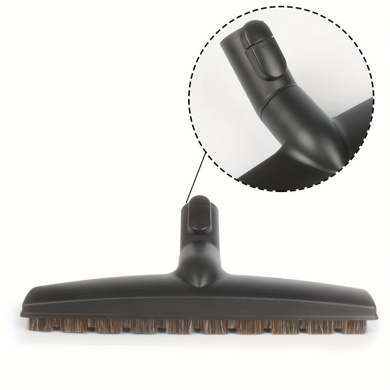 Attachment with horsehair vacuum brush that is compatible with various models such as S8, S6, S5, S4, S2, S1, C1, C2, C3, H1. Designed for smooth floor cleaning for both carpet and hardwood surfaces, featuring counter-collision technology. Suitable for