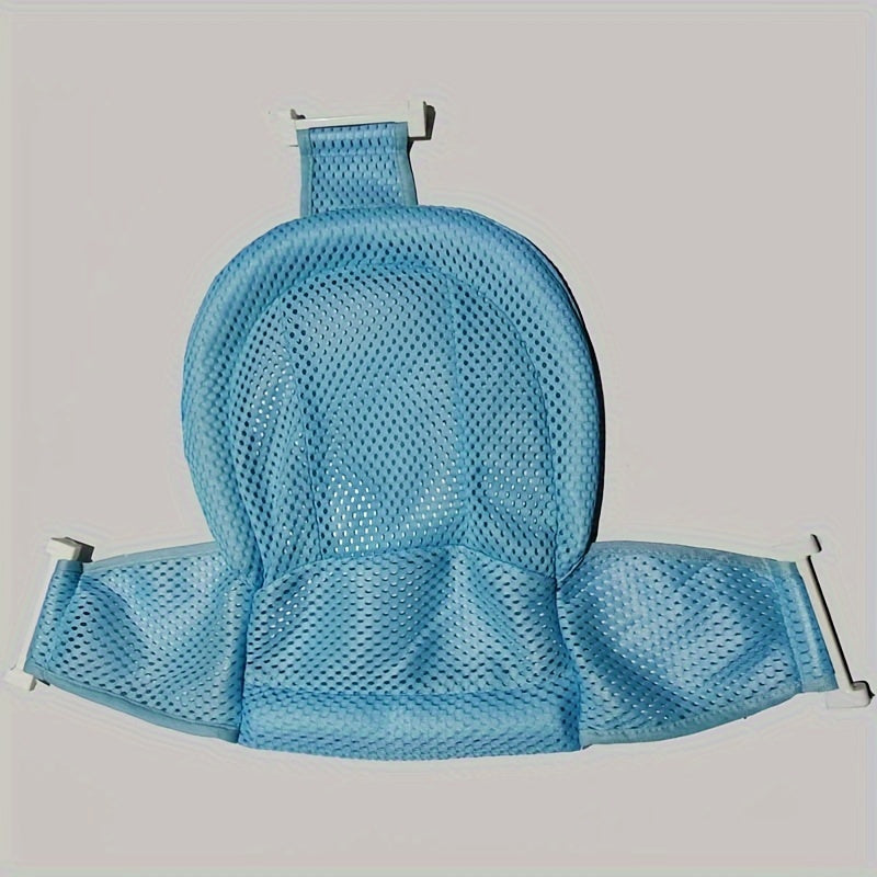 Bath Support Seat for Kids featuring Non-Slip Mesh - Available in Polyester with Pink or Blue Options for Children