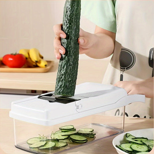 A versatile tool for cutting, slicing, and scraping vegetables - the divine vegetable slicer and cutter!