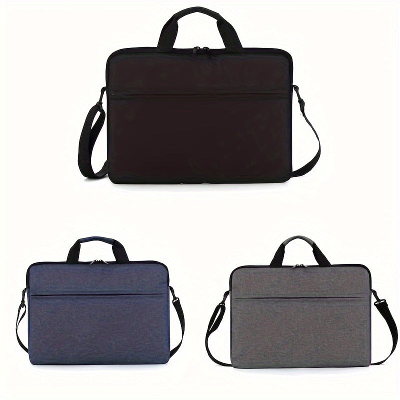 Spacious laptop messenger bag made of polyamide, featuring a durable briefcase design. Suitable for travel and work.