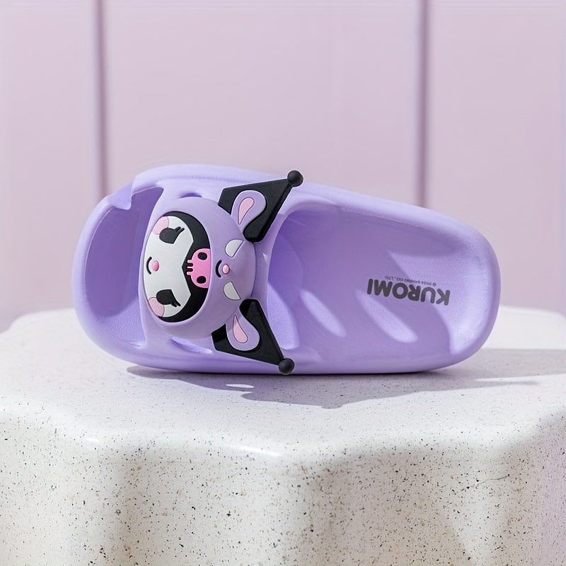 Sanrio Kuromi Girls' Slippers - Non-Slip EVA Footwear, Cute Style, All Seasons